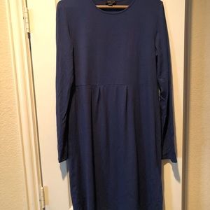 JJill wearever blue long sleeve dress Sz S.